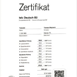 TELC Zertifikat kaufen